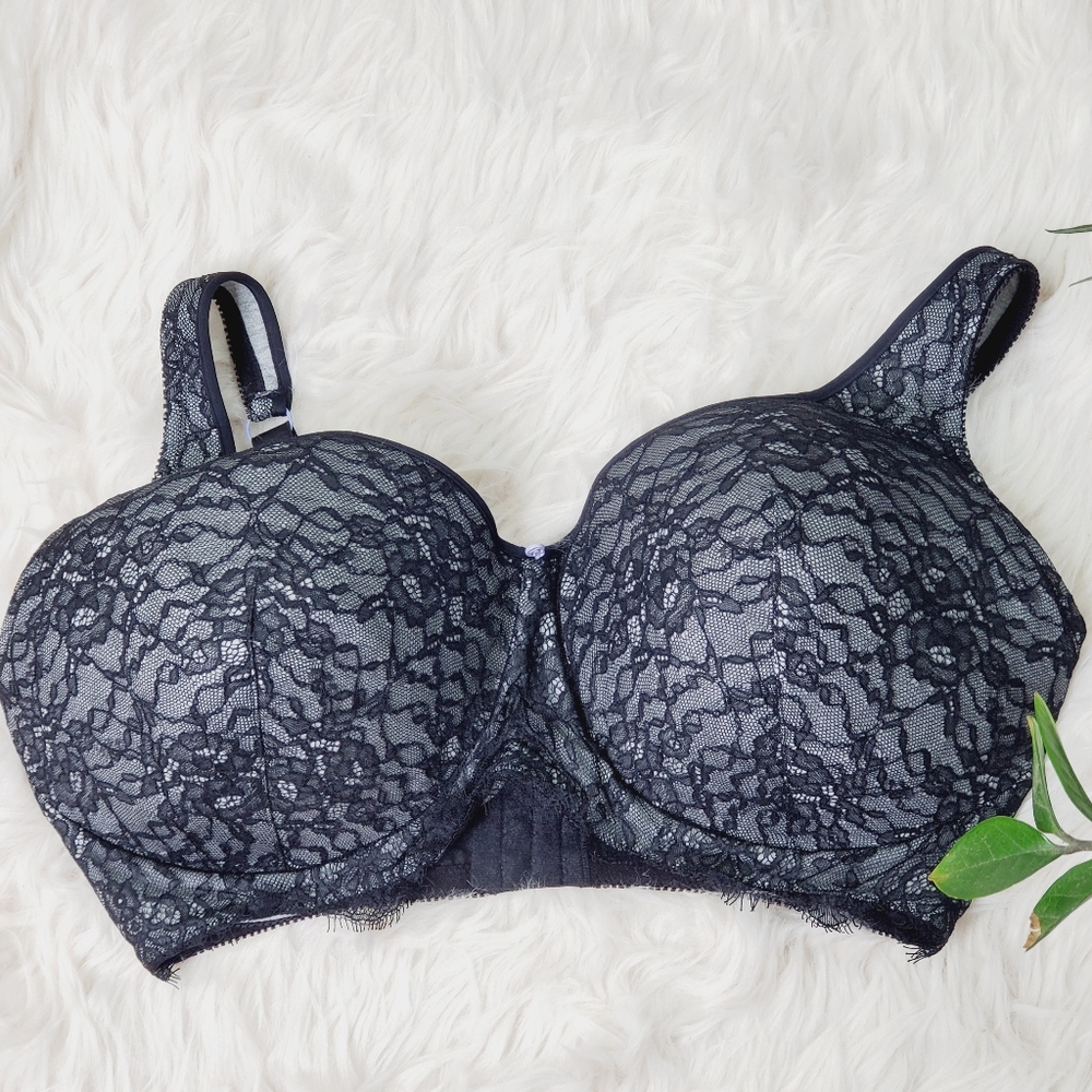 Trusst Lingerie Sexy Push Up Bra 38I Plus Soft Lined Lace Shell Underwire Padded
